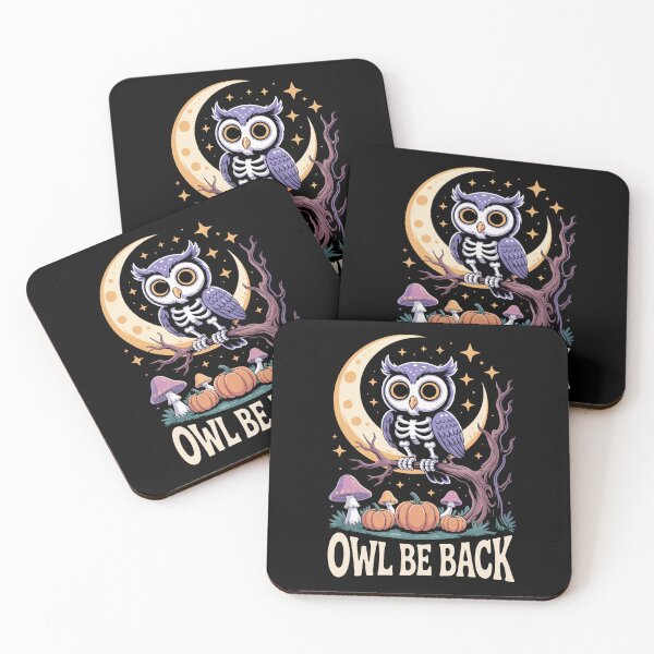 Item preview, Owl Be Back 3: declares this charming retro halloween illustration! s designed and sold by Grang Art Artistic Designs.