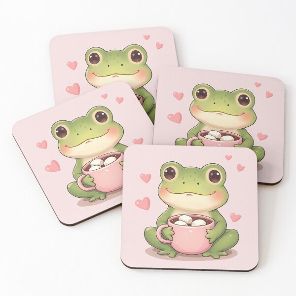 Item preview, Cute Frog - Hot Chocolate designed and sold by oops-I-drew-again.