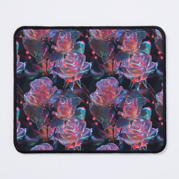 Item preview, Cyber-Floral Fusion - 3D Neon Roses designed and sold by MidArtForge.