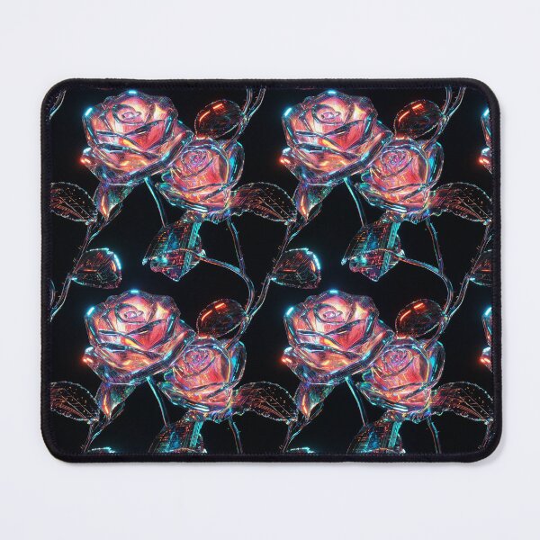 Item preview, Cyber-Floral Fusion - 3D Neon Roses designed and sold by MidArtForge.