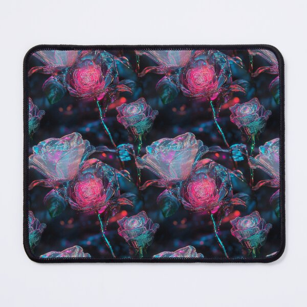 Item preview, Cyber-Floral Fusion - 3D Neon Roses designed and sold by MidArtForge.