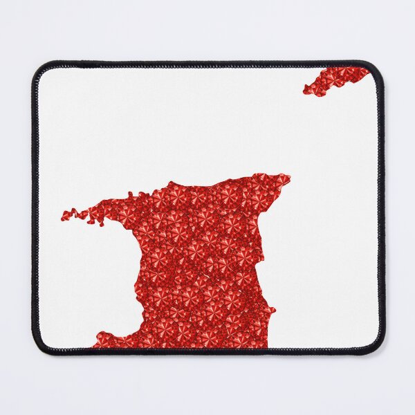 Item preview, Red Rhinestone Trinidad And Tobago designed and sold by TheIconSmith.