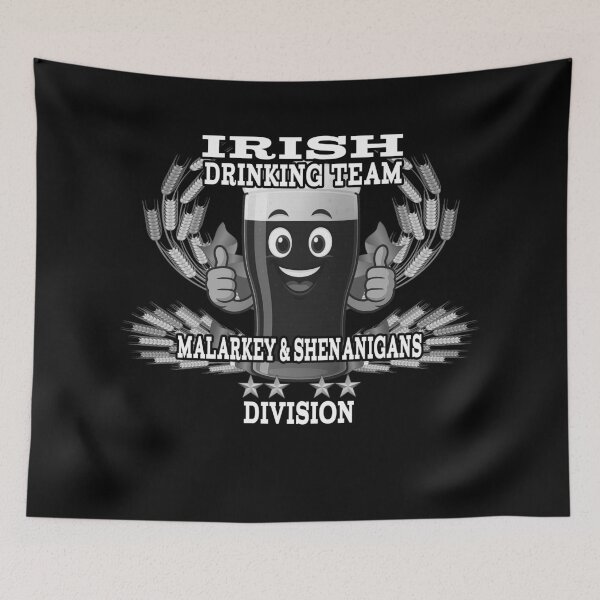 Item preview, Irish Drinking Team — Malarkey & Shenanigans Division | Funny Irish Pub Design designed and sold by A-T-H.