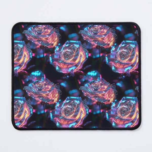 Item preview, Cyber-Floral Fusion - 3D Neon Roses designed and sold by MidArtForge.