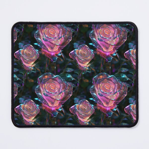 Item preview, Cyber-Floral Fusion - 3D Neon Roses designed and sold by MidArtForge.