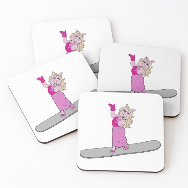 Item preview, Miss Piggy On A Snowboard designed and sold by Animals-by-JB.