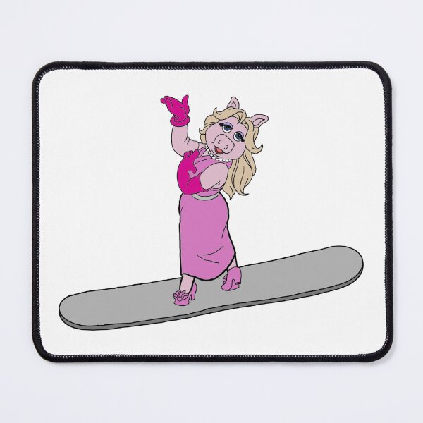 Item preview, Miss Piggy On A Snowboard designed and sold by Animals-by-JB.
