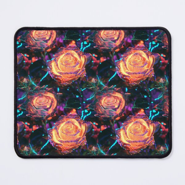 Item preview, Cyber-Floral Fusion - 3D Neon Roses designed and sold by MidArtForge.