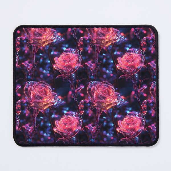 Item preview, Cyber-Floral Fusion - 3D Neon Roses designed and sold by MidArtForge.