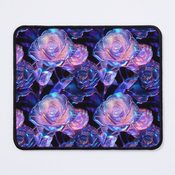 Item preview, Cyber-Floral Fusion - 3D Neon Roses designed and sold by MidArtForge.