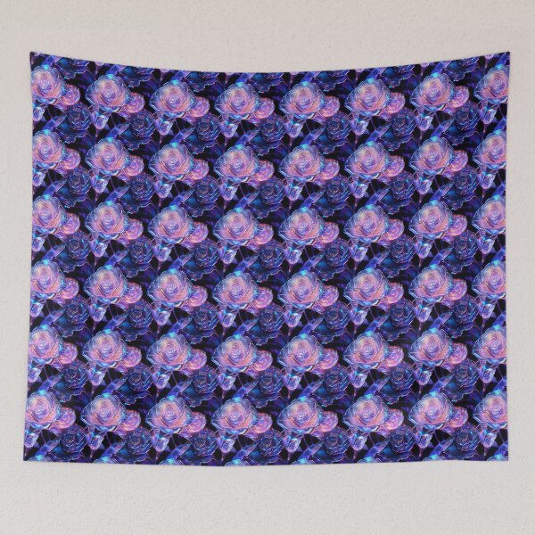 Item preview, Cyber-Floral Fusion - 3D Neon Roses designed and sold by MidArtForge.