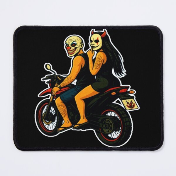 Item preview, Masked couple on an urban-style motorcycle designed and sold by Grail of the degree.