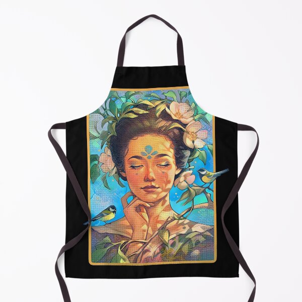 Item preview, Lady with Birds Vintage Illustration designed and sold by Erlin Rudho.