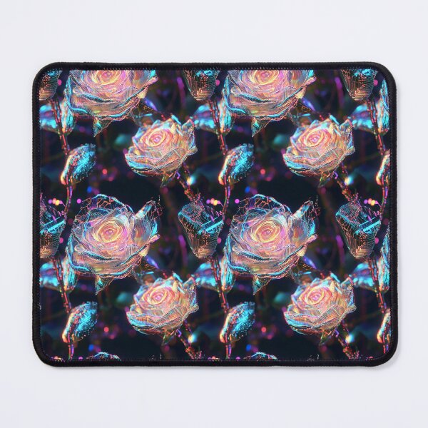 Item preview, Cyber-Floral Fusion - 3D Neon Roses designed and sold by MidArtForge.