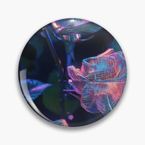 Item preview, Cyber-Floral Fusion - 3D Neon Roses designed and sold by MidArtForge.