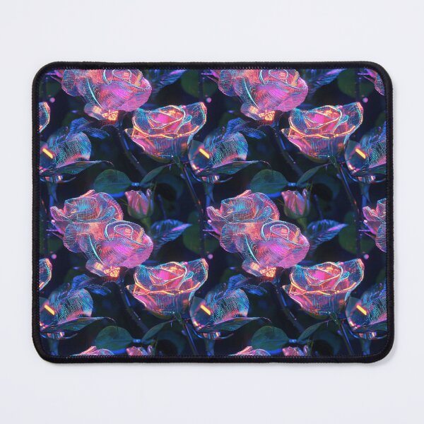 Item preview, Cyber-Floral Fusion - 3D Neon Roses designed and sold by MidArtForge.