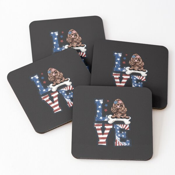 Item preview, 4Th Of July Decor Patriotic Love Cocker Spaniel Dog Usa Flag designed and sold by palkaninch.