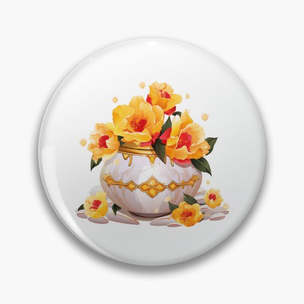 Item preview, Golden Vase Floral Bloom designed and sold by New-School-Wave.