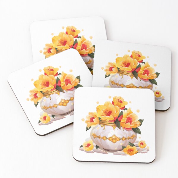 Item preview, Golden Vase Floral Bloom designed and sold by New-School-Wave.