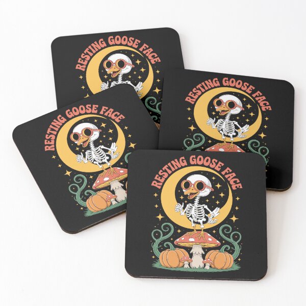 Item preview, Resting Goose Face 2: declares this charming retro halloween illustration! s designed and sold by Grang Art Artistic Designs.