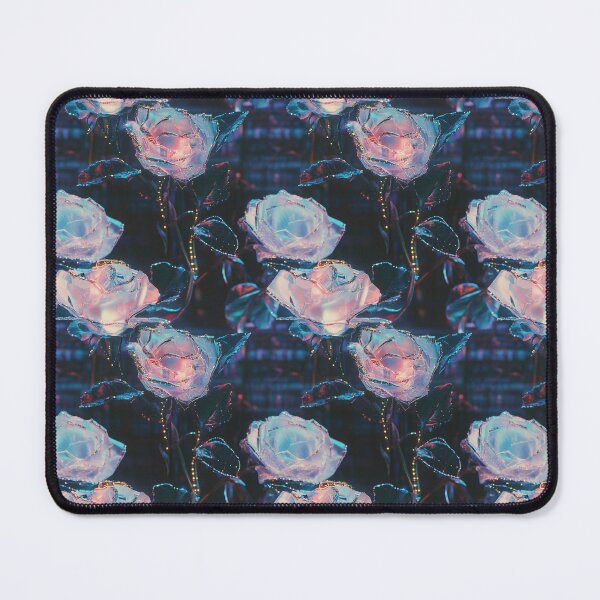 Item preview, Cyber-Floral Fusion - 3D Neon Roses designed and sold by MidArtForge.
