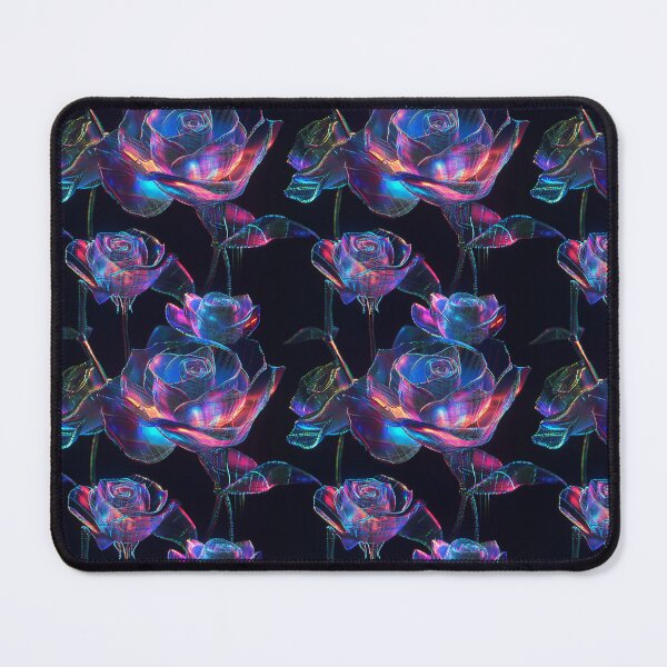 Item preview, Cyber-Floral Fusion - 3D Neon Roses designed and sold by MidArtForge.