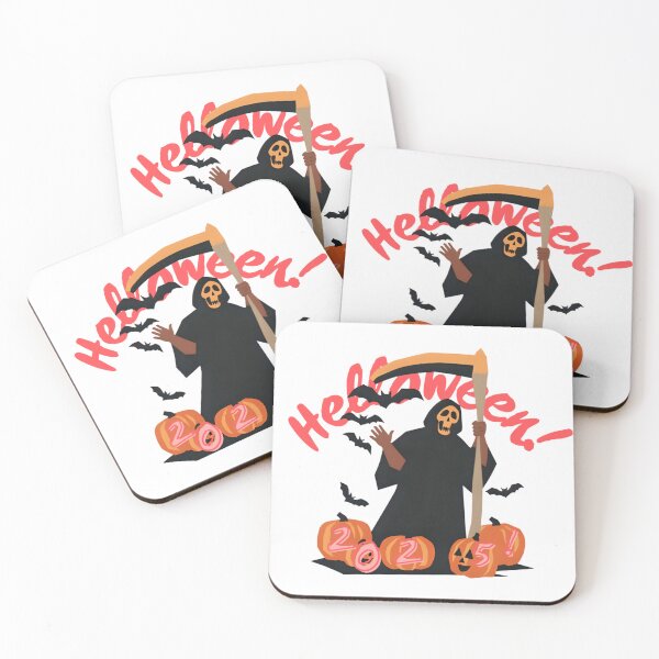 Item preview, Helloween 2025 Grim Reaper – Spooky Pumpkins, Bats & Scythe Illustration designed and sold by NitiDigitalxRyu.
