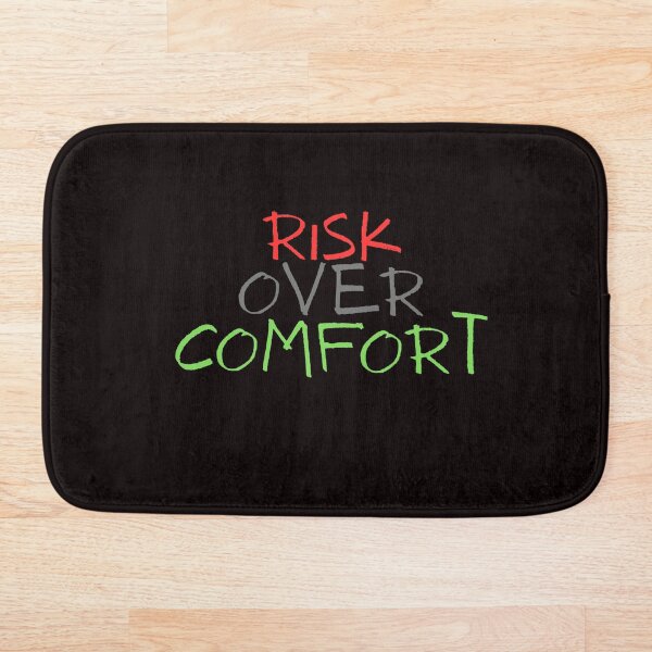Item preview, Risk Over Comfort motivational gift for her and him designed and sold by Nikoverse.