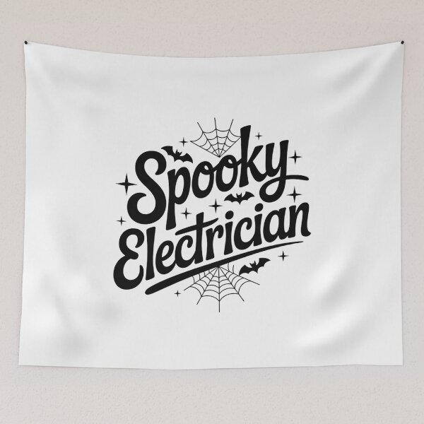 Item preview, Spooky Electrician, Funny Electrician Design Halloween Gift designed and sold by Oussinc.