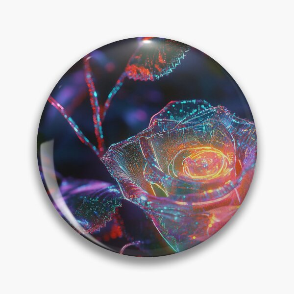 Item preview, Cyber-Floral Fusion - 3D Neon Roses designed and sold by MidArtForge.