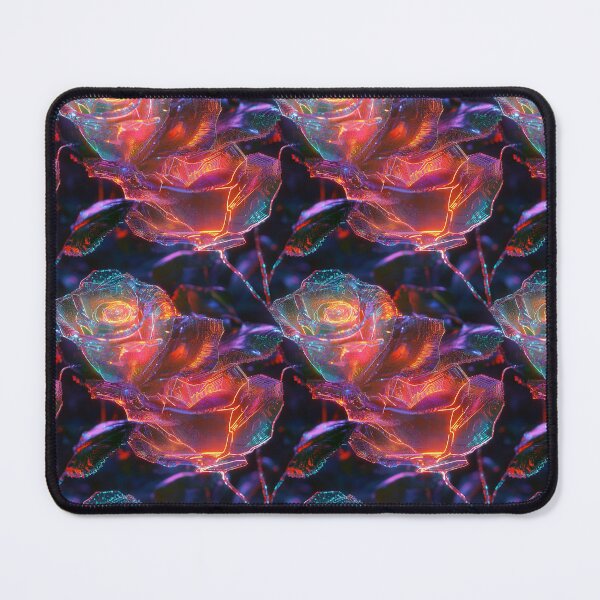 Item preview, Cyber-Floral Fusion - 3D Neon Roses designed and sold by MidArtForge.