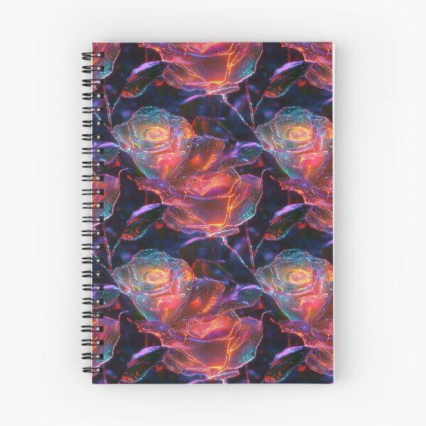 Item preview, Cyber-Floral Fusion - 3D Neon Roses designed and sold by MidArtForge.