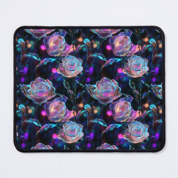 Item preview, Cyber-Floral Fusion - 3D Neon Roses designed and sold by MidArtForge.