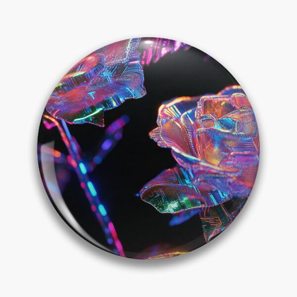 Item preview, Cyber-Floral Fusion - 3D Neon Roses designed and sold by MidArtForge.