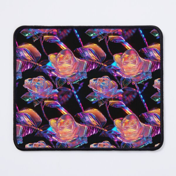 Item preview, Cyber-Floral Fusion - 3D Neon Roses designed and sold by MidArtForge.