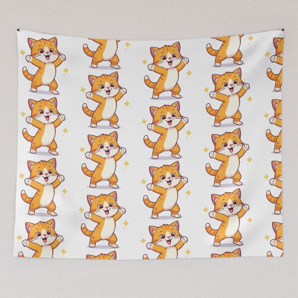 Item preview, cute happy cat designed and sold by diaeez.