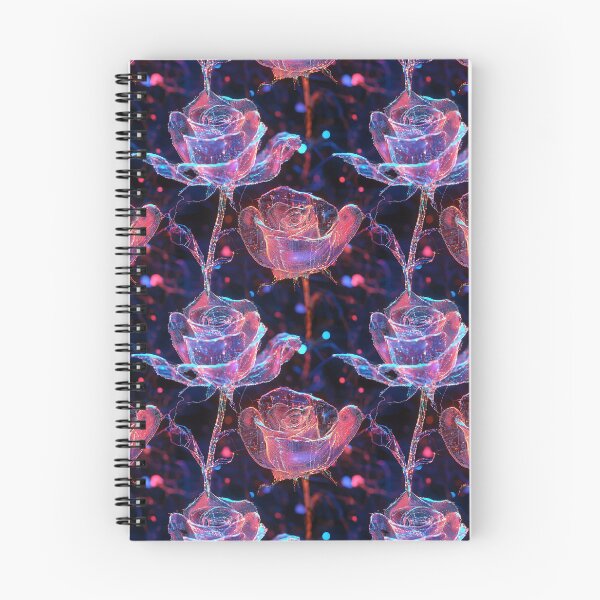 Item preview, Cyber-Floral Fusion - 3D Neon Roses designed and sold by MidArtForge.