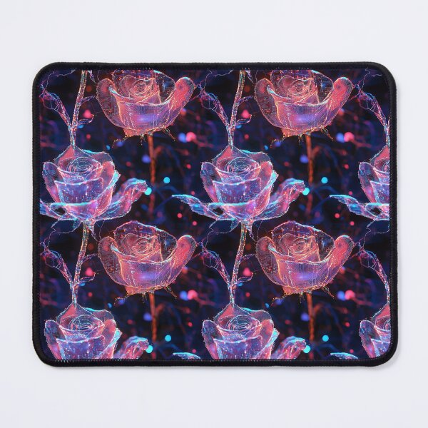 Item preview, Cyber-Floral Fusion - 3D Neon Roses designed and sold by MidArtForge.
