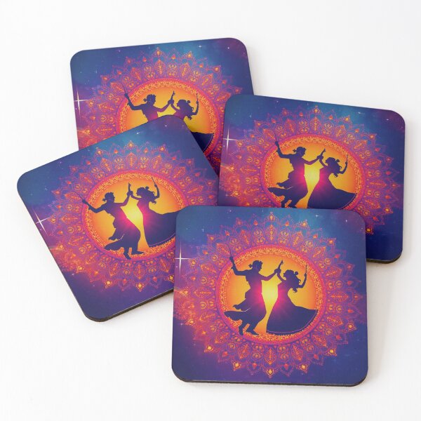 Item preview, Garba under the Cosmic Lights designed and sold by ArtivaNest.