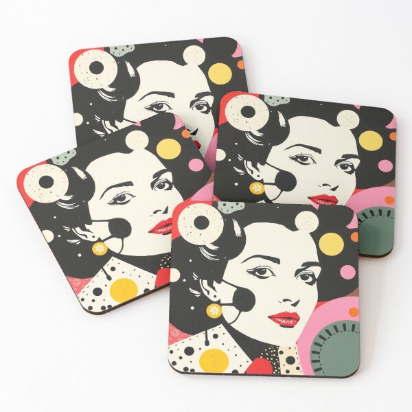 Item preview, Lady with circles designed and sold by GasconyPassion.