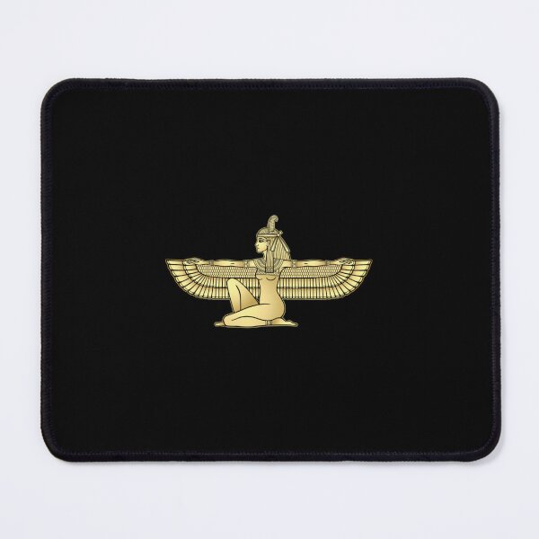 Item preview, Animation Color Portrait Sitting Goddess Of Justice Maat. Profile View. Gold Imitation.  	 designed and sold by poghnppoe28.