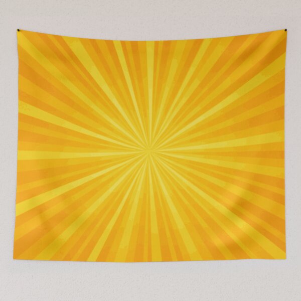 Item preview, Bright Yellow Sunburst Rays Background Illustration for Comic Style Pop Art Poster and Summer Celebration Designs designed and sold by Mimoshi ⭐⭐⭐⭐⭐.