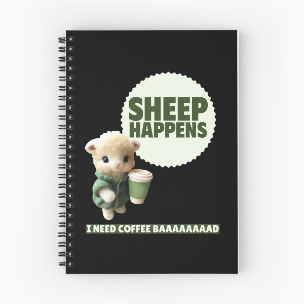 Item preview, SHEEP HAPPENS FUNNY COFFEE designed and sold by GiuseppeGiorno.