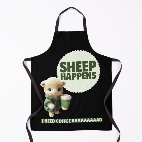 Item preview, SHEEP HAPPENS FUNNY COFFEE designed and sold by GiuseppeGiorno.