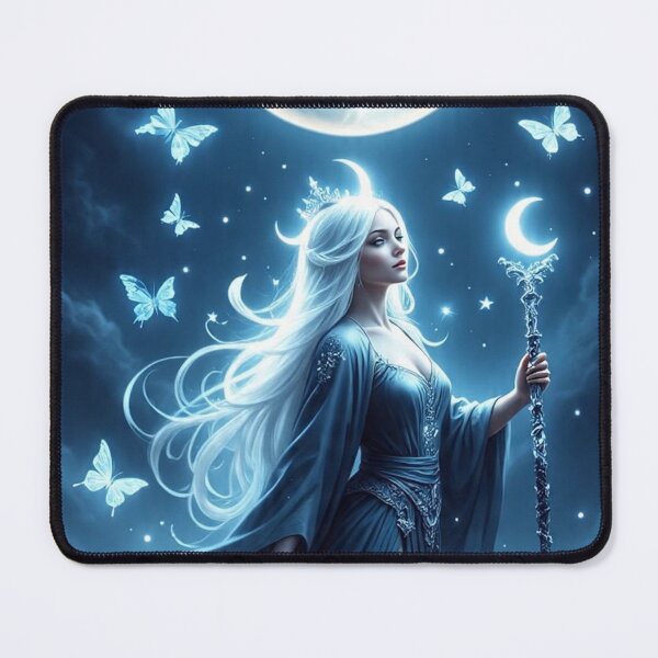 Item preview, Double Moon Goddess – Celestial Fantasy Priestess of Night and Stars designed and sold by MissSaylor.