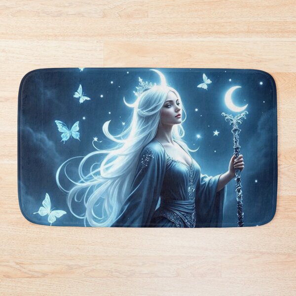 Item preview, Double Moon Goddess – Celestial Fantasy Priestess of Night and Stars designed and sold by MissSaylor.