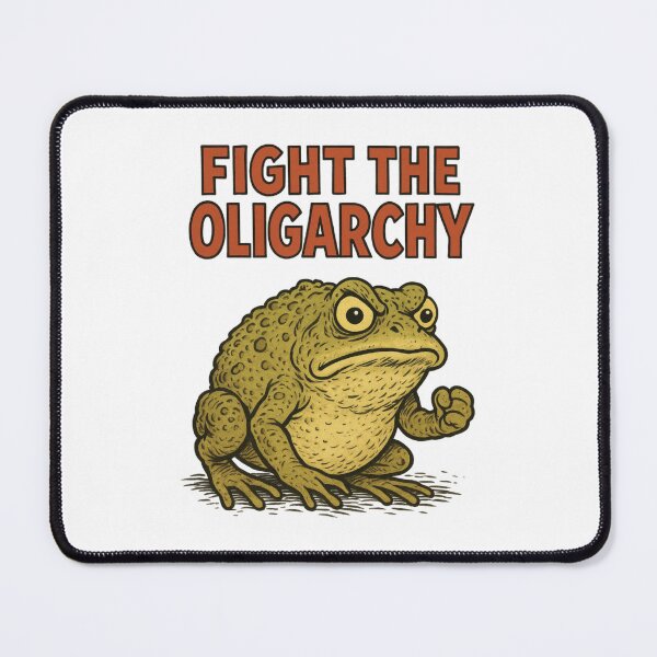 Item preview, Rebel Frog, Fight Oligarchy, Eat the rich, Funnyfits70, retro, vintage, meme, funny, humor designed and sold by FunnyFits70.