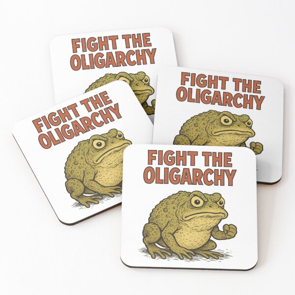 Item preview, Rebel Frog, Fight Oligarchy, Eat the rich, Funnyfits70, retro, vintage, meme, funny, humor designed and sold by FunnyFits70.