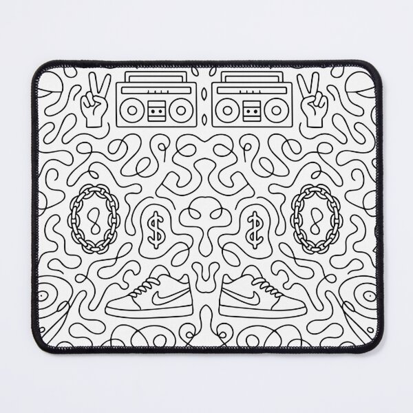 Item preview, Graffiti Style One Line Art Pattern designed and sold by DKunic.