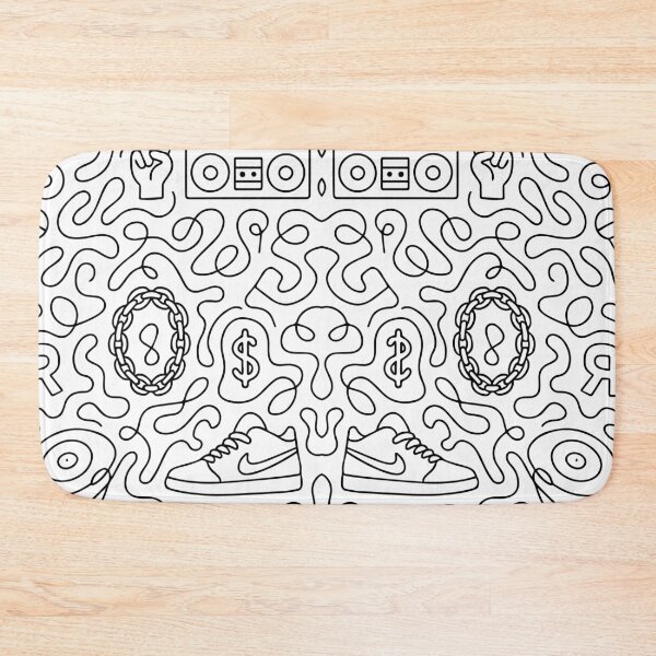 Item preview, Graffiti Style One Line Art Pattern designed and sold by DKunic.